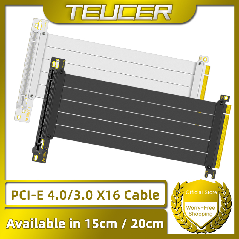 Pcie Extension Cable - TEUCER PCI-E 4.0 X16 Câble Riser