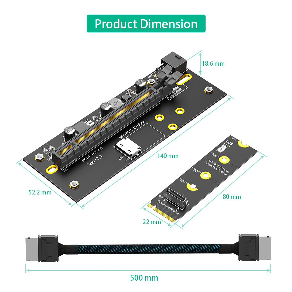 Nouveau câble d'extension M.2  - Pcie Extension Cable avis et prix